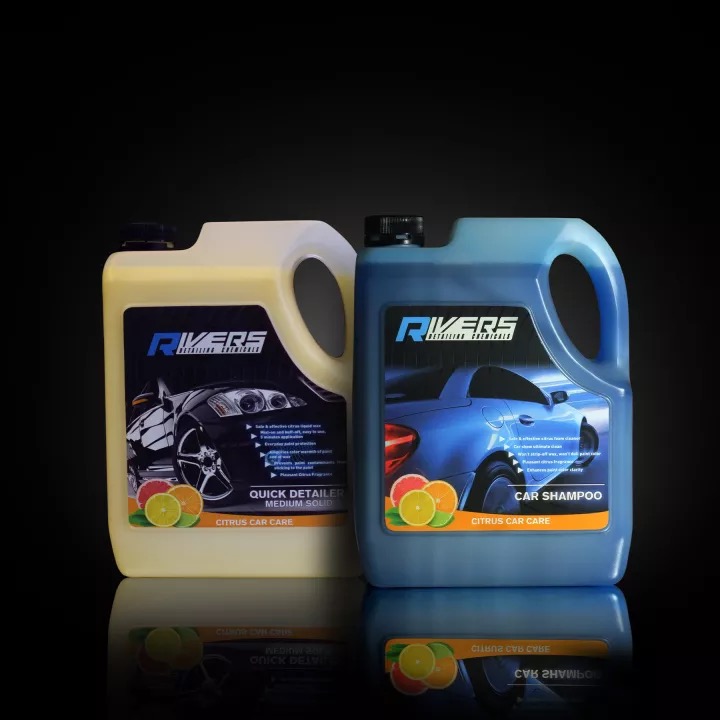 Rivers Citrus Car Shampoo 1gal. & Quick Detailer / Liquid Wax 1 gal.